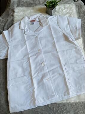 Red Kap White Short Sleeve Work Shirt Size Large